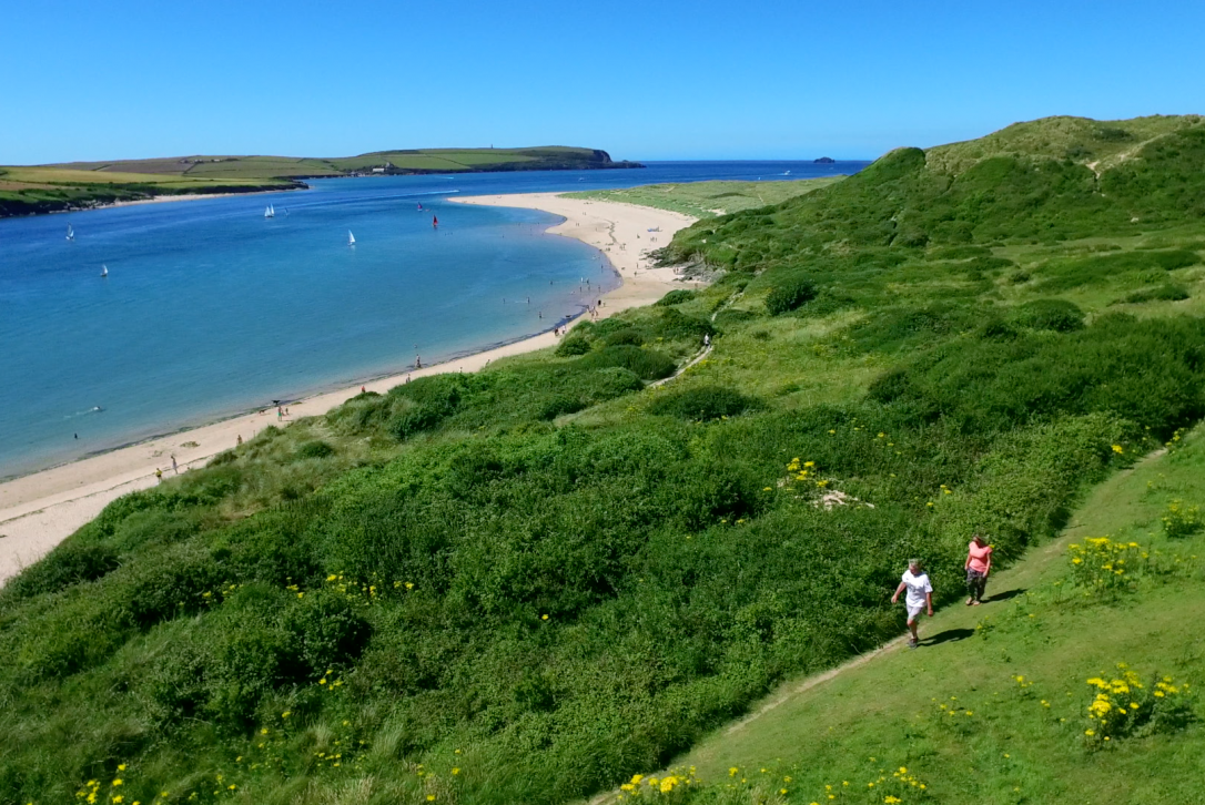 Aerial view across Rock Beach