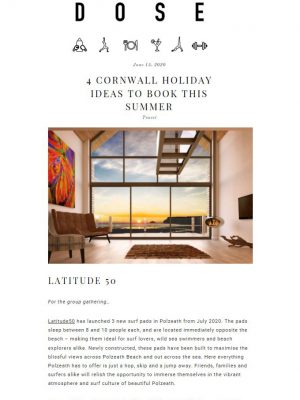 Chyanna, Gwel Trelsa and Polsted feature in the round up Cornwall holiday ideas to book this summer