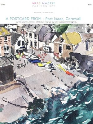 Illustrator Niki Groom shares her experience and illustrations from her stay at The Port Hole in Port Isaac