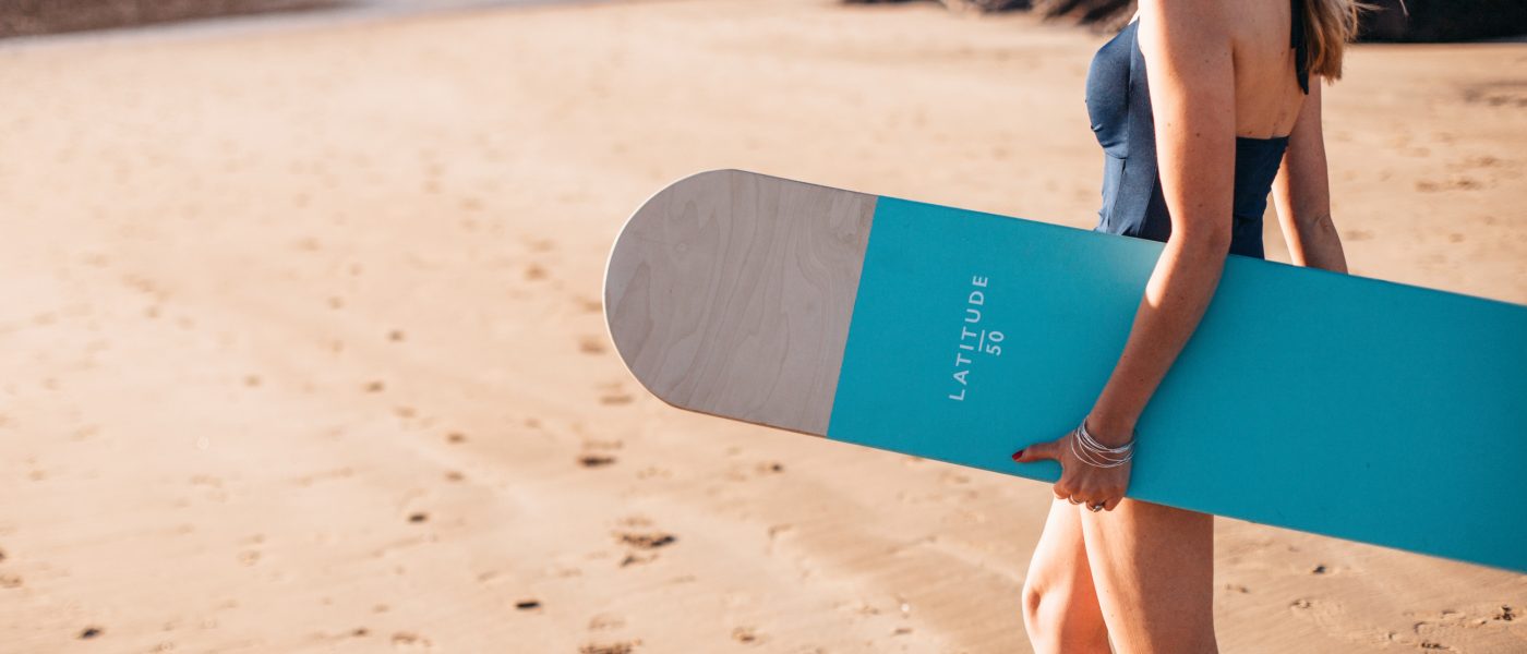 Bellyboarder at Baby Bay, North Cornwall