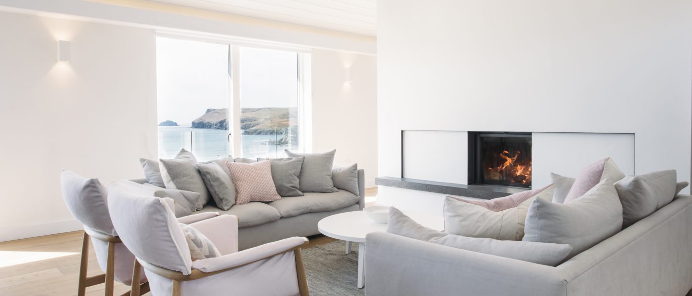 Living room at Carn Mar in Polzeath