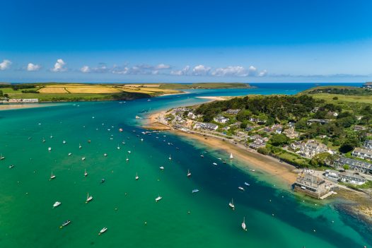 Aerial view of Rock, North Cornwall