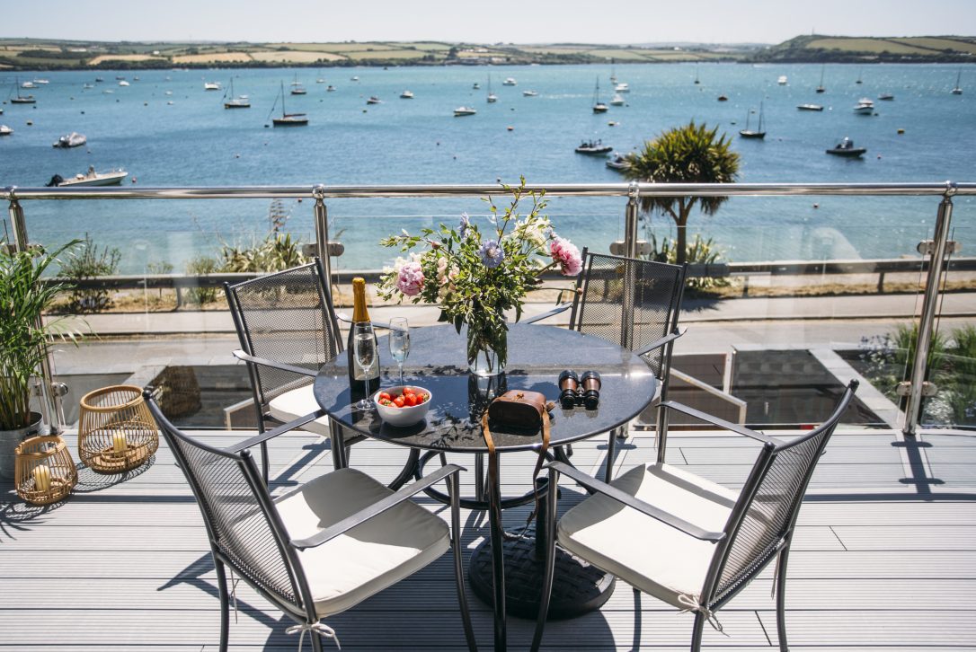 Sea view from Orchard House, a self-catering holiday home in Rock, North Cornwall