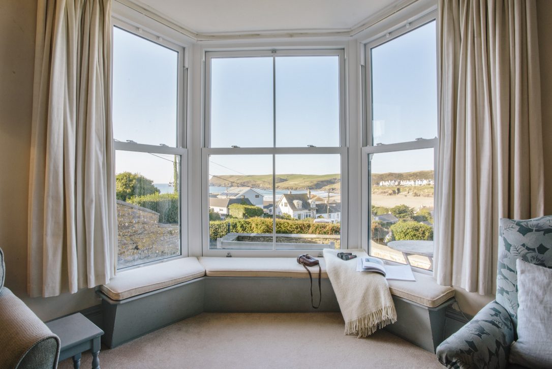 Sea view from No 2 Pentire View, a self-catering holiday home in Polzeath, North Cornwall