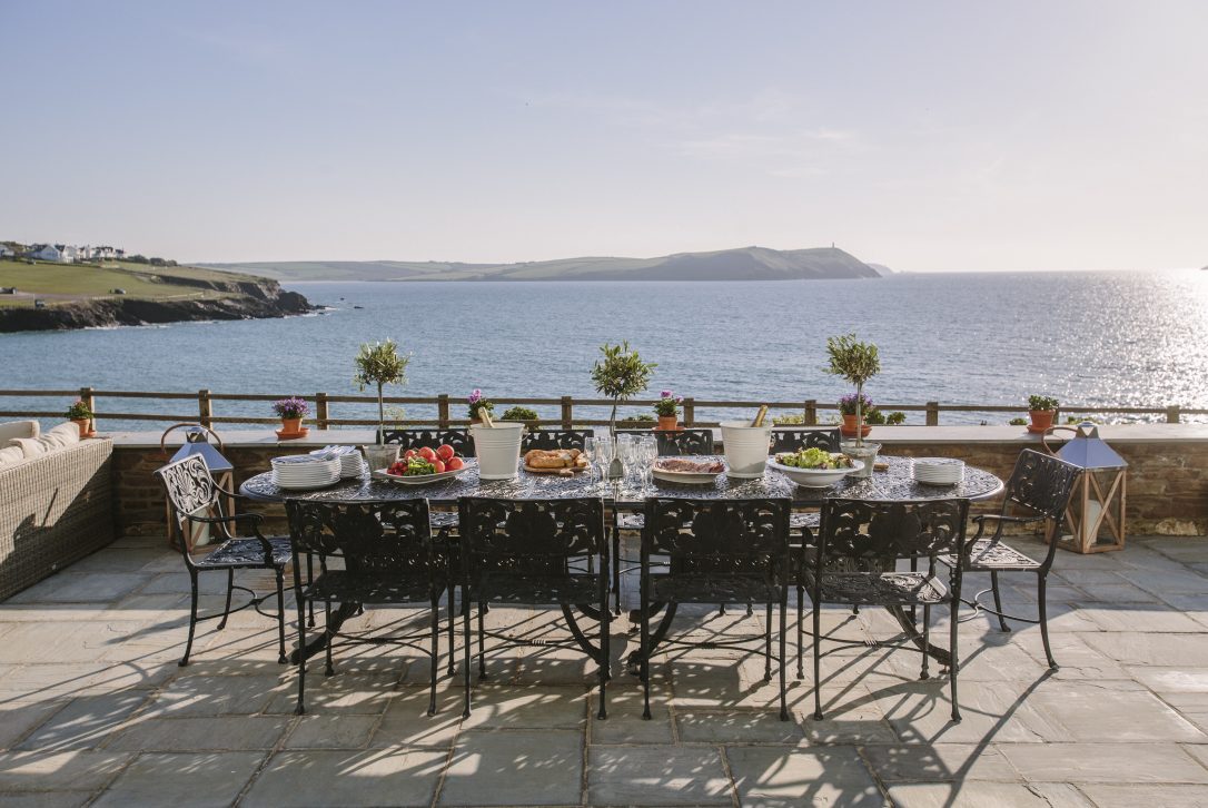 Sea view from Tristram, a self-catering holiday home in Polzeath, North Cornwall
