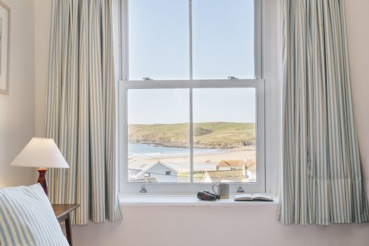 Sea view from No 2 Pentire View, a self-catering holiday home in Polzeath, North Cornwall