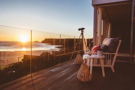 Sea view from Carn Mar, a self-catering holiday home in Polzeath, North Cornwall