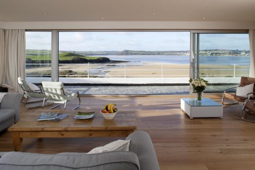 Sea view from Mullets, a self-catering holiday home in Porthilly, Rock, North Cornwall