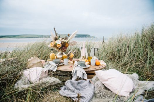 Wedding photoshoot on Rock beach, North Cornwall