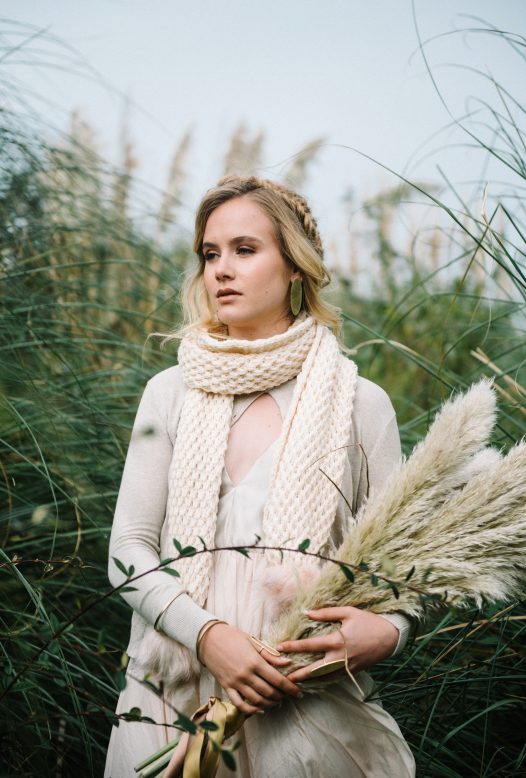 A wedding shoot in the sand dunes above Rock beach