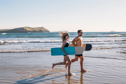 Morning bellyboarding at Baby Bay