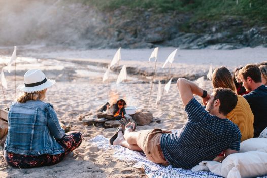 Baby Bay is sheltered by two headlands making it the perfect place for a beach barbecue