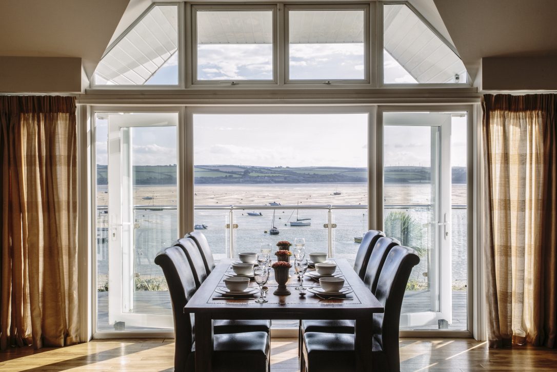 View of The Estuary from Orchard House, a self-catering holiday home in Rock, North Cornwall.