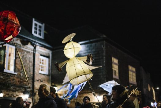 Padstow Christmas Festival lantern parade, Padstow, North Cornwall