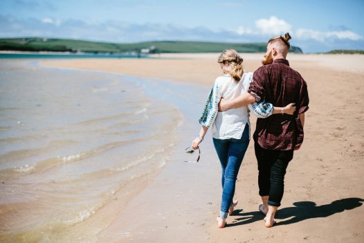 Enjoy romantic walks along Rock Beach in North Cornwall