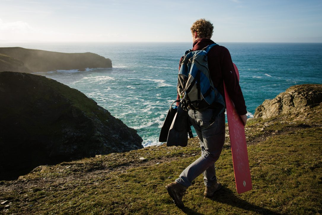 Bellyboarding in North Cornwall