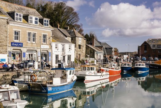 Padstow harbour and boats