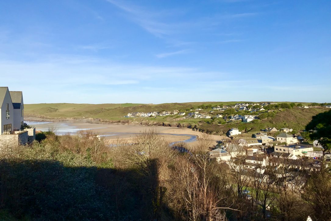 Views from Dry Creek House, a self-catering holiday home in Polzeath, North Cornwall