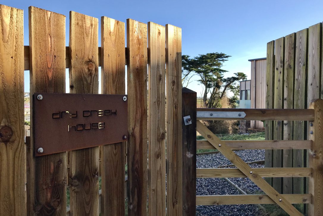 Entrance to Dry Creek House, a self-catering holiday cottage in Polzeath, North Cornwall