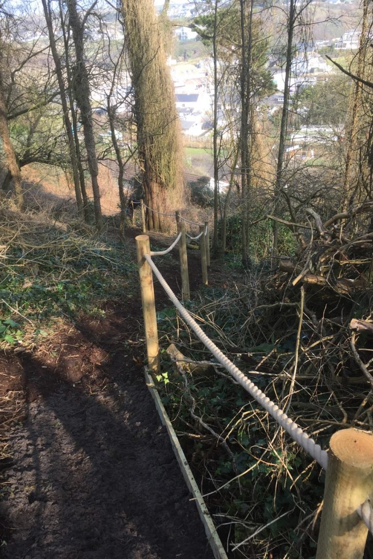 Private path leading from Dry Creek House to Polzeath beach