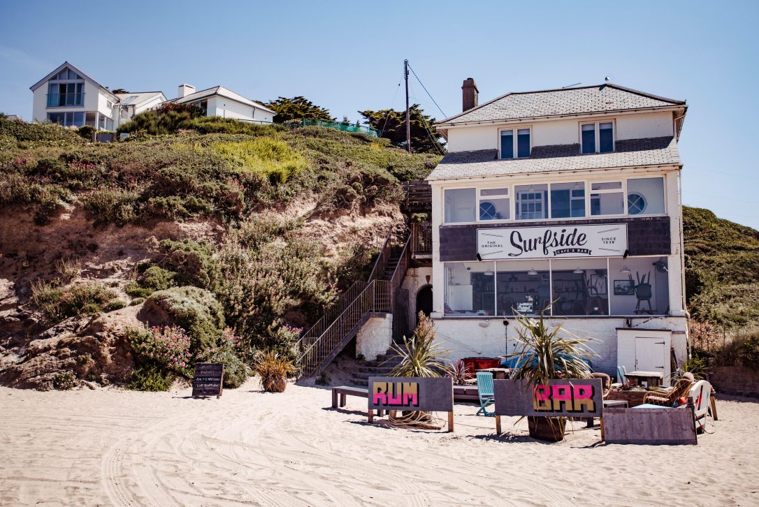 Surfside, one of our top picks for places to eat in Polzeath, North Cornwall