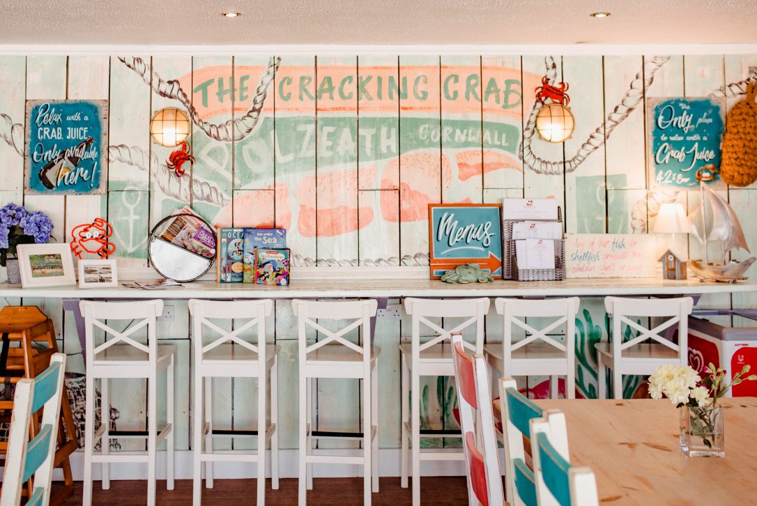 The Cracking Crab, one of our top picks for places to eat in Polzeath, North Cornwall