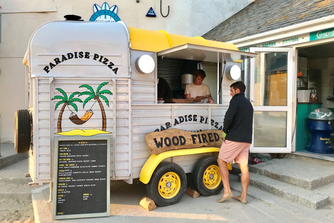 Paradise Pizza, one of our top picks for places to eat in Polzeath, North Cornwall