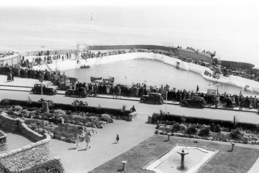 Historical photo of the Jubilee Pool in Penzance