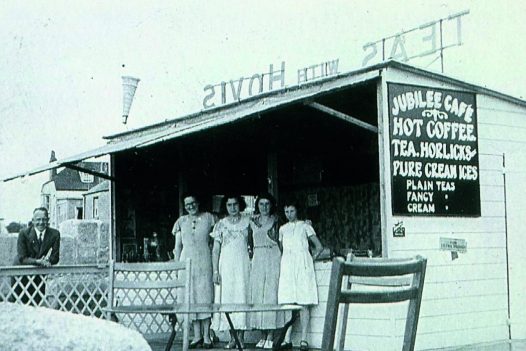 Historical photo of the Jubilee Pool Cafe in Penzance