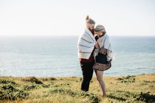 Couples can enjoy romantic walks along the South West Coast Path from Penhwedhi