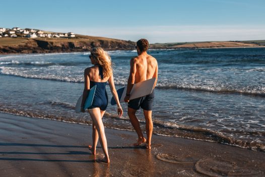 Out of season escape to Polzeath Beach, North Cornwall