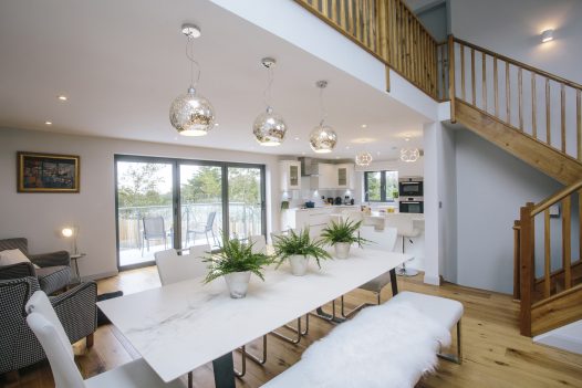 Contemporary living spaces at Appleby, a self-catering holiday home in Rock, North Cornwall