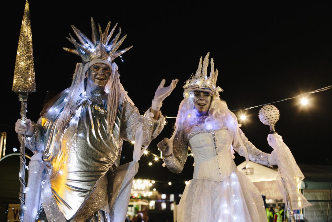 Lantern parade at Padstow Christmas Festival