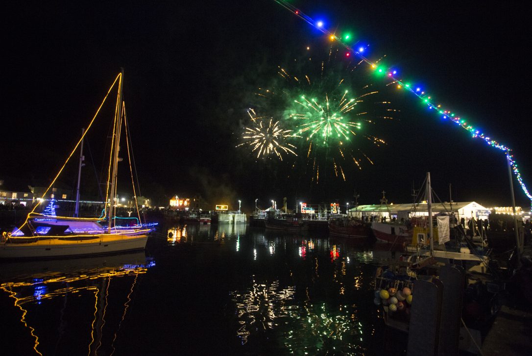 Fireworks at Padstow Christmas Festival