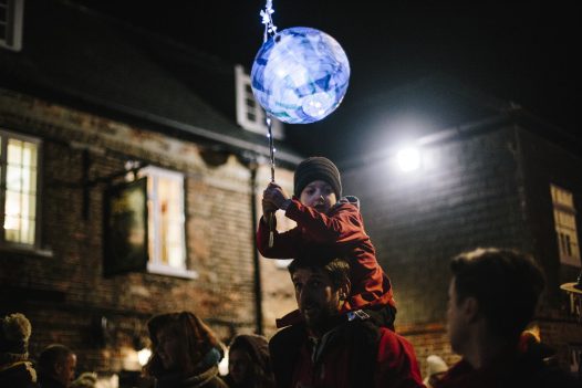 Lantern parade at Padstow Christmas Festival