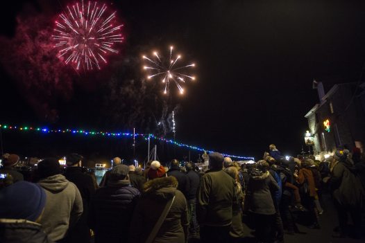 Fireworks at Padstow Christmas Festival