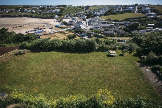 Garden at Parker's Place, a self-catering holiday home in Polzeath, North Cornwall