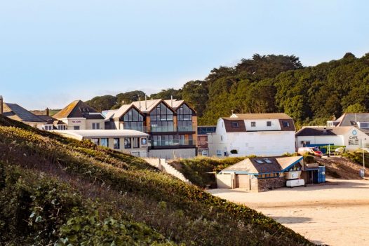 Chyanna, Gwel Trelsa and Polsted, three brand new luxury self-catering beach houses next to Ann's Cottage and right beside the beach in Polzeath