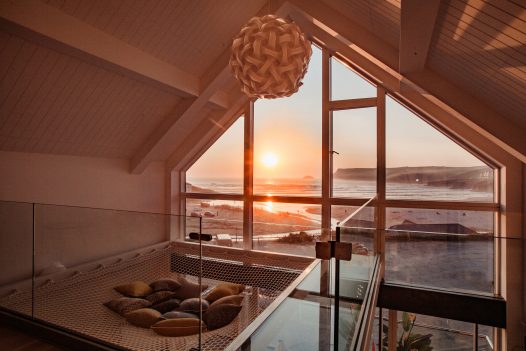 Chyanna, Gwel Trelsa and Polsted, three brand new luxury self-catering beach houses next to Ann's Cottage and right beside the beach in Polzeath