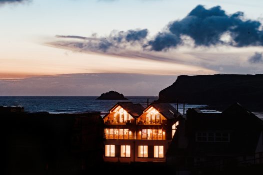 Chyanna, Gwel Trelsa and Polsted, three brand new luxury self-catering beach houses next to Ann's Cottage and right beside the beach in Polzeath
