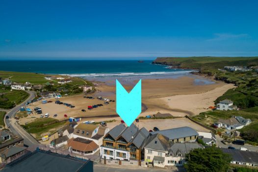Chyanna, Gwel Trelsa and Polsted, three brand new luxury self-catering beach houses next to Ann's Cottage and right beside the beach in Polzeath
