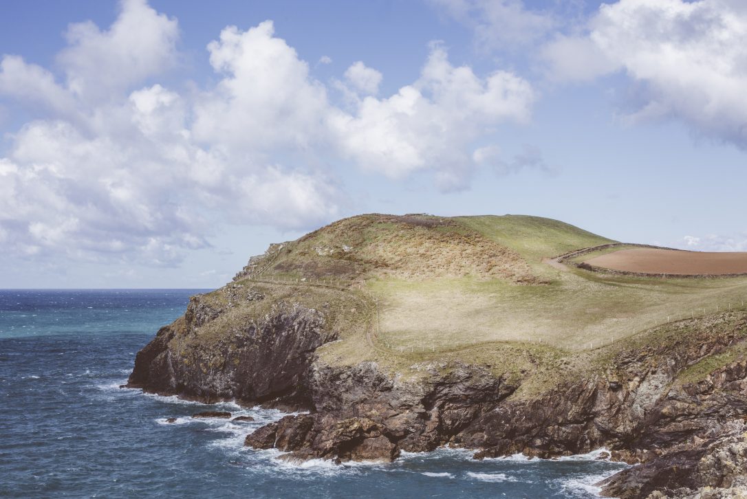 View of the headland at Port Quin, North Cornwall