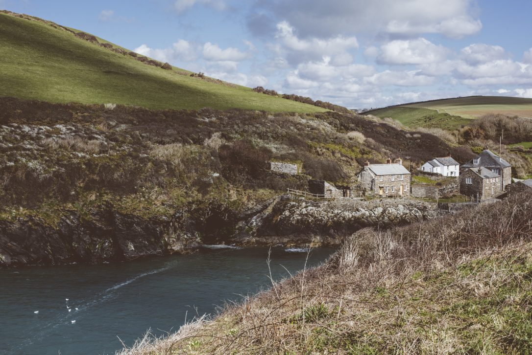 View from the fields at Port Quin, North Cornwall