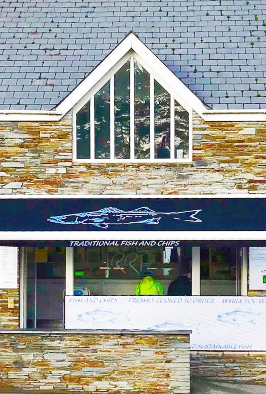 Pick up some fish and chips from Rock n Roll Plaice in Rock, the perfect rainy day activity in North Cornwall