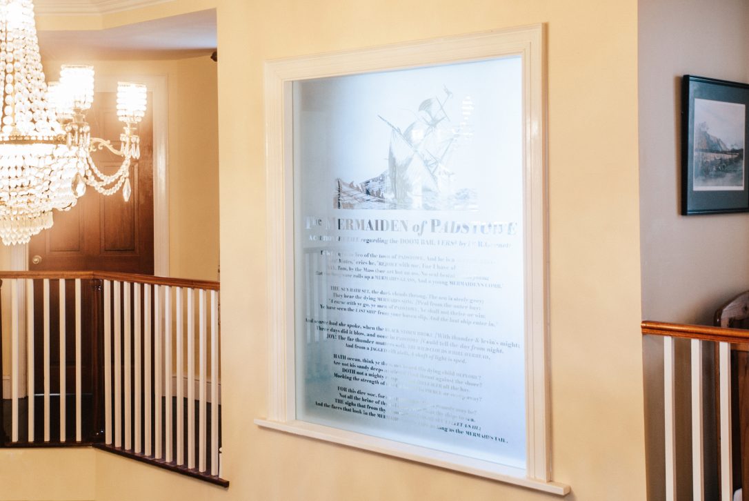 Entrance hall at Rockhaven Manor, a self-catering holiday property in Rock, North Cornwall.