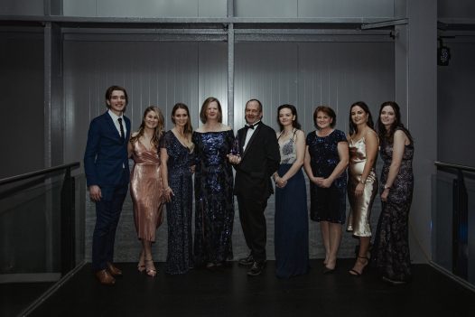 The Latitude50 team win Silver for Self Catering Accommodation of the Year at the South West Tourism Awards 2019 at Aerospace Bristol