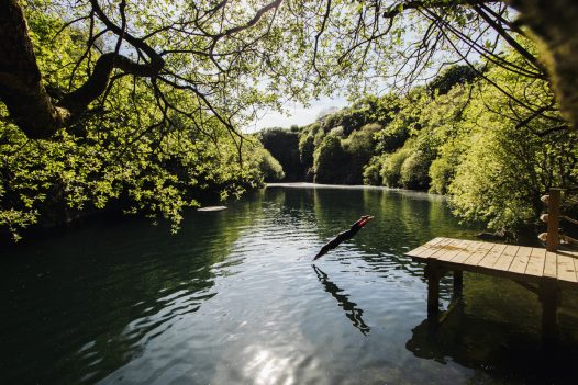 Open water swimming in North Cornwall