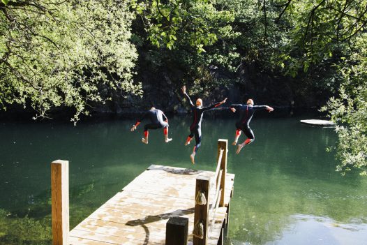 Open water swimming in North Cornwall