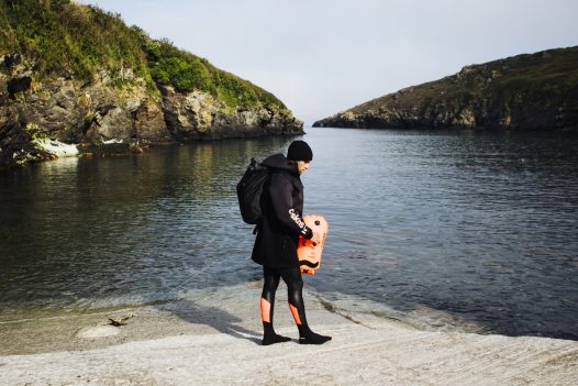 Open water swimming in North Cornwall