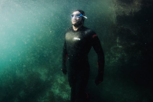 Open water swimming in North Cornwall